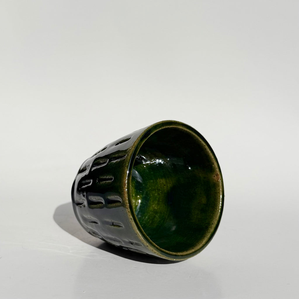 Carved Cup - Green