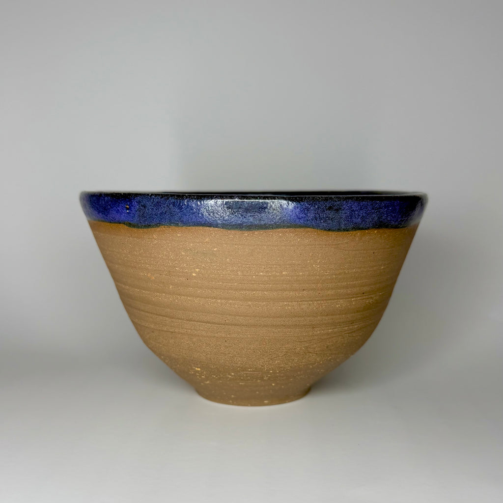 Brown Clay Bowl - Purple