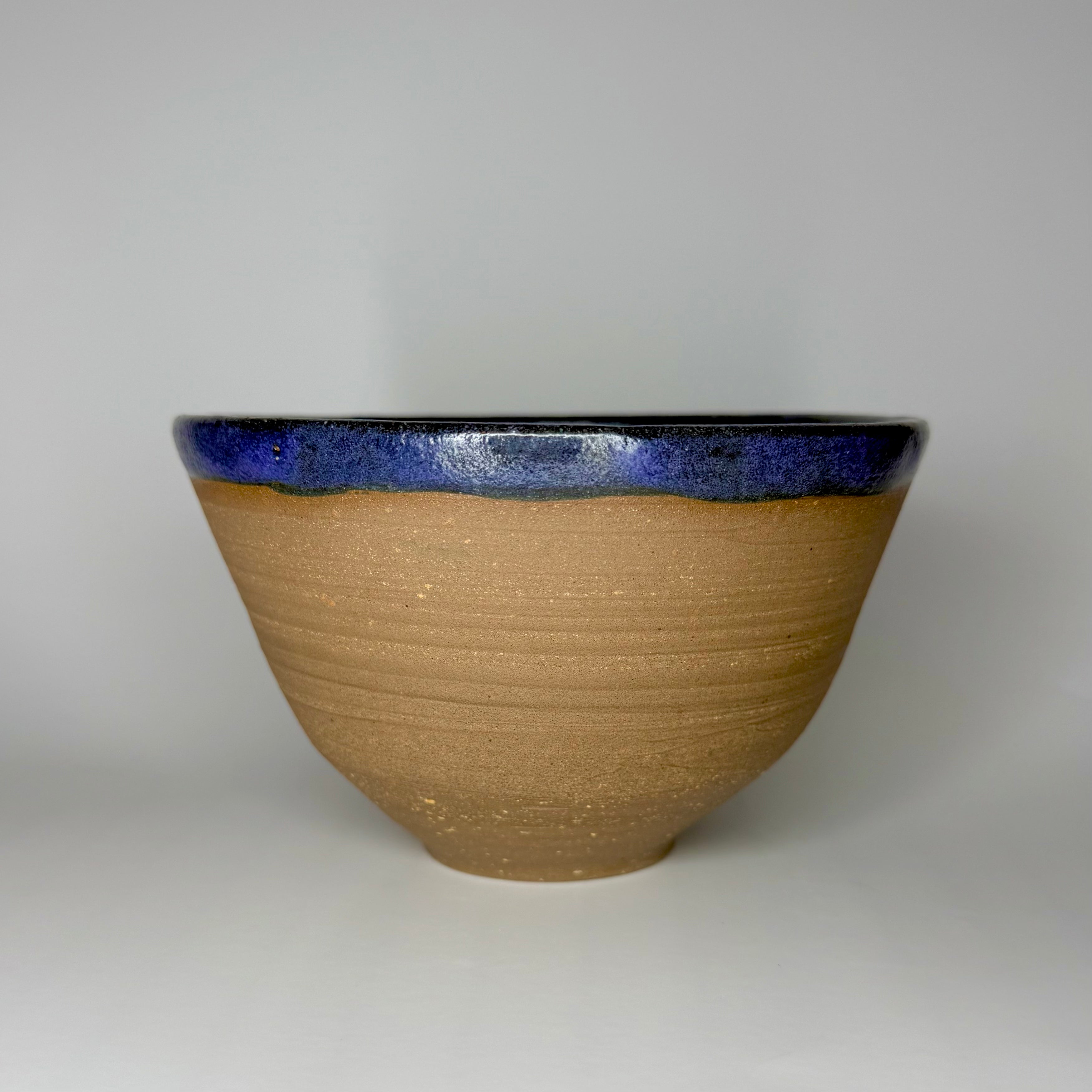 Brown Clay Bowl - Purple