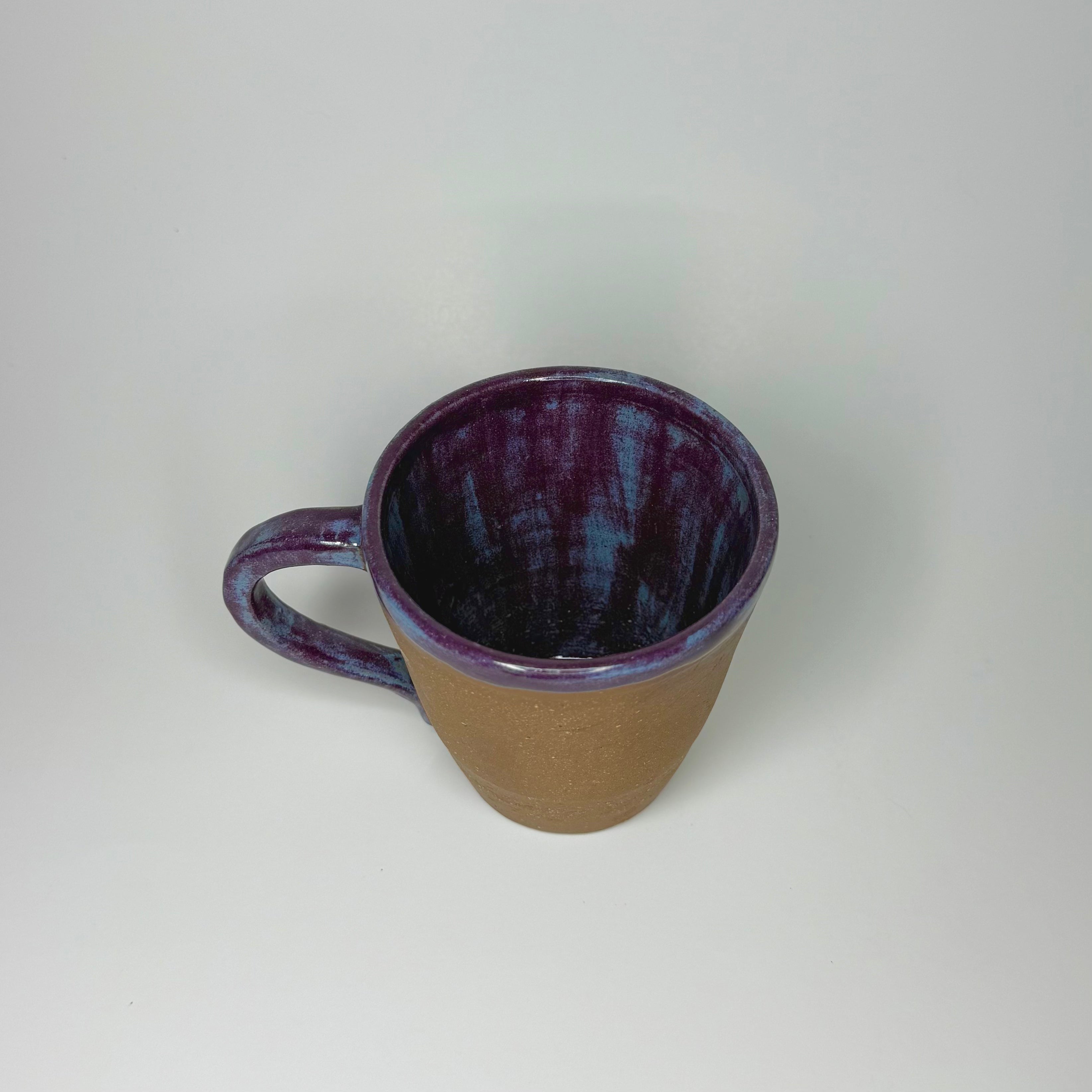 Brown Clay Mug - Indigo