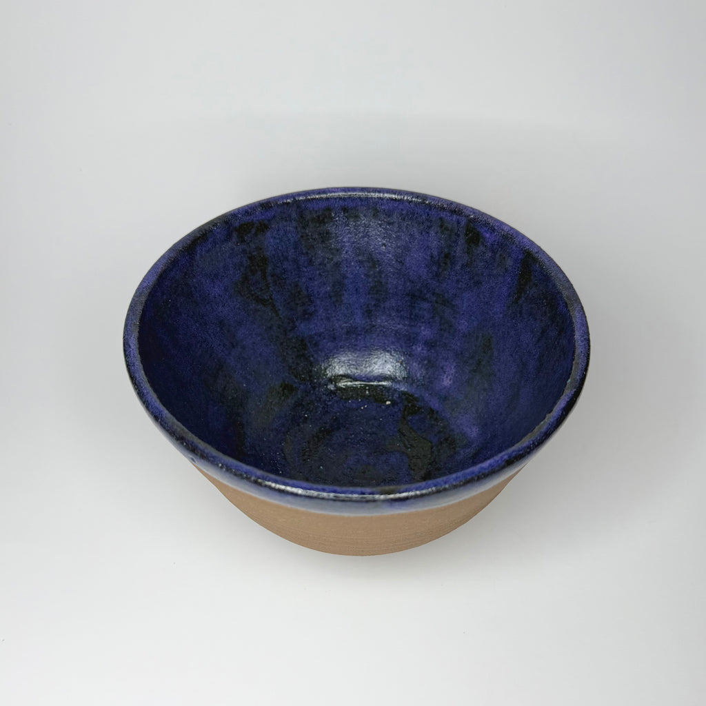 Brown Clay Bowl - Purple