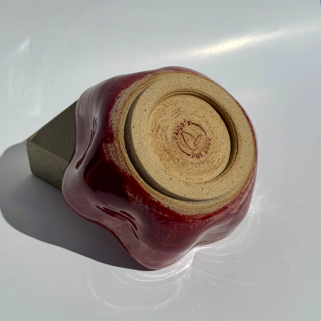 Medium Squiggle Bowl - Raspberry