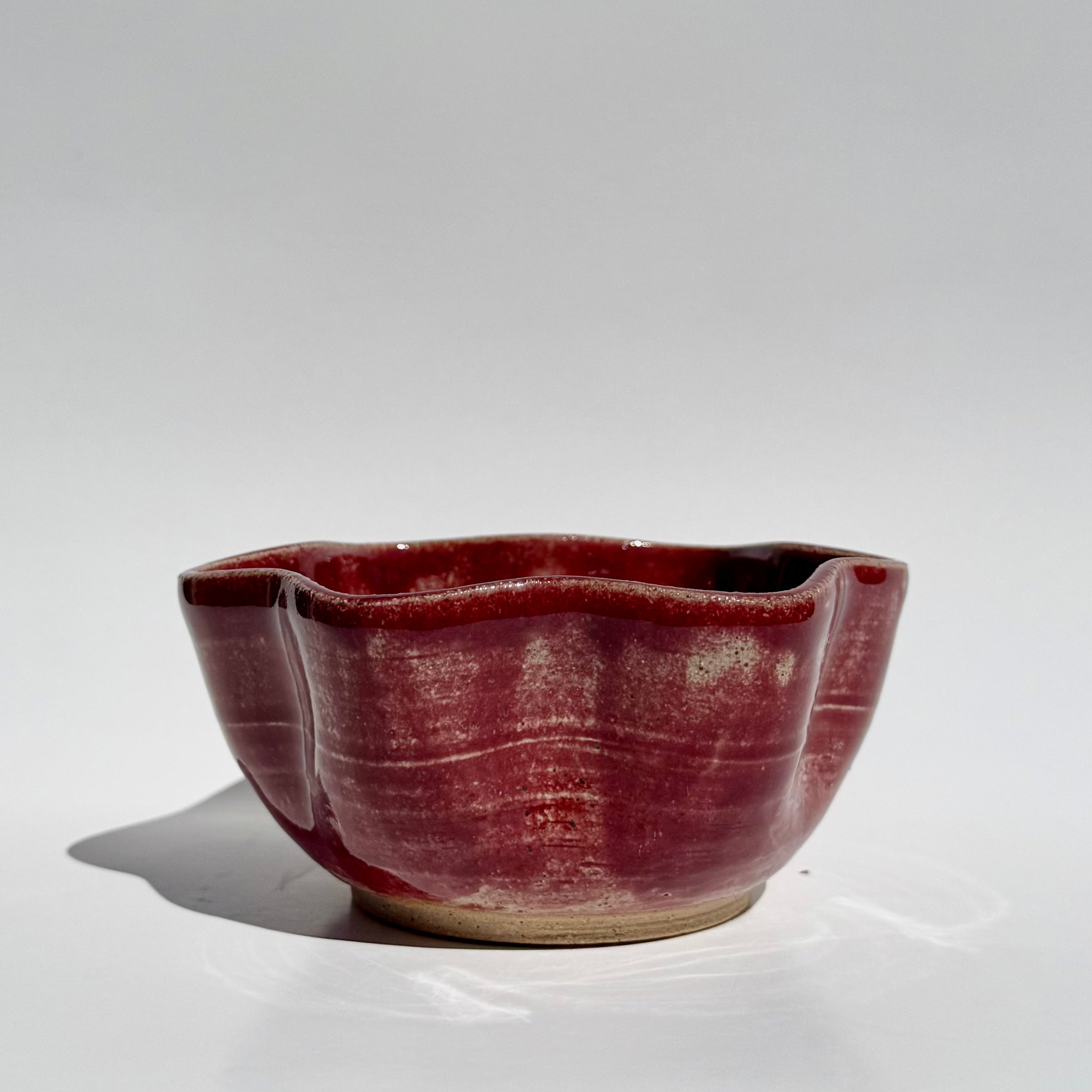 Medium Squiggle Bowl - Raspberry